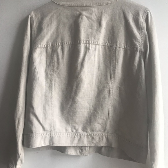 Summer blow out $20!! Ellen Tracy linen jacket, bomber style size M. - Picture 5 of 7